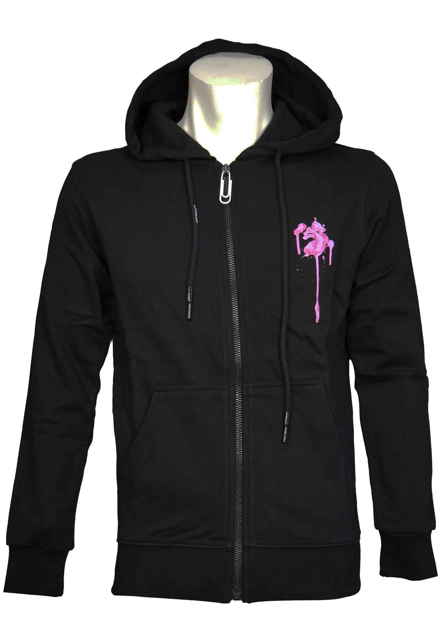 Off-White Herren Hoodie Zip Kapuzenpullover – Vorderansicht
