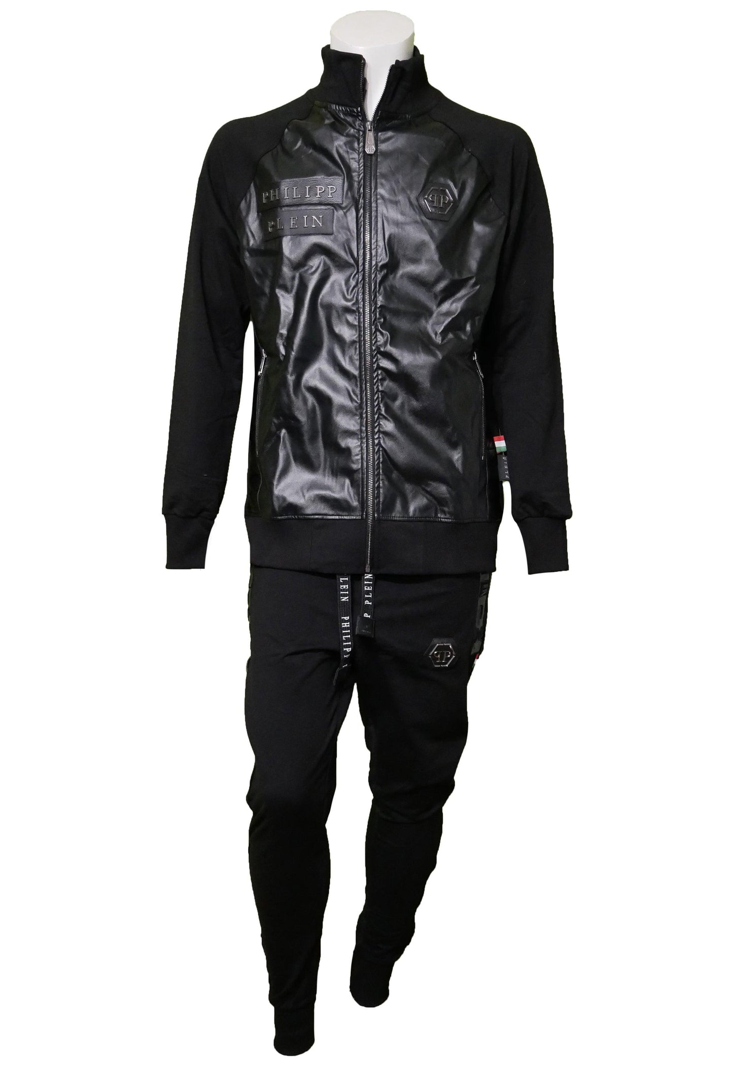 Philipp Plein Herren Trainingsanzug Teddy – Vorderansicht