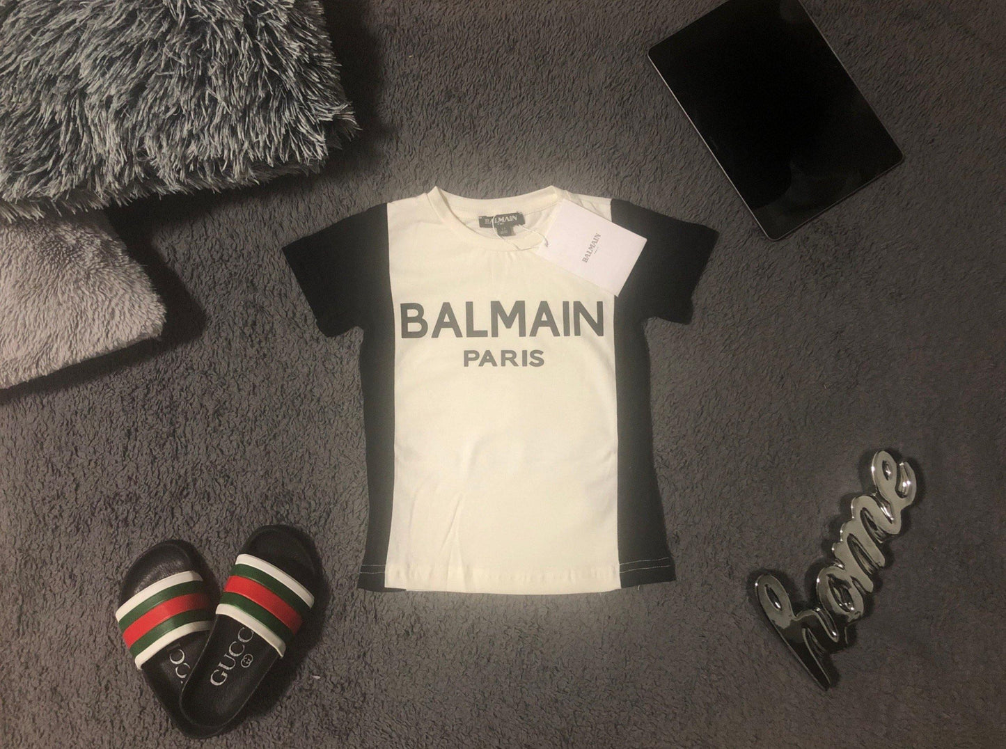 Balmain Baby, Kinder T-Shirt – Vorderansicht