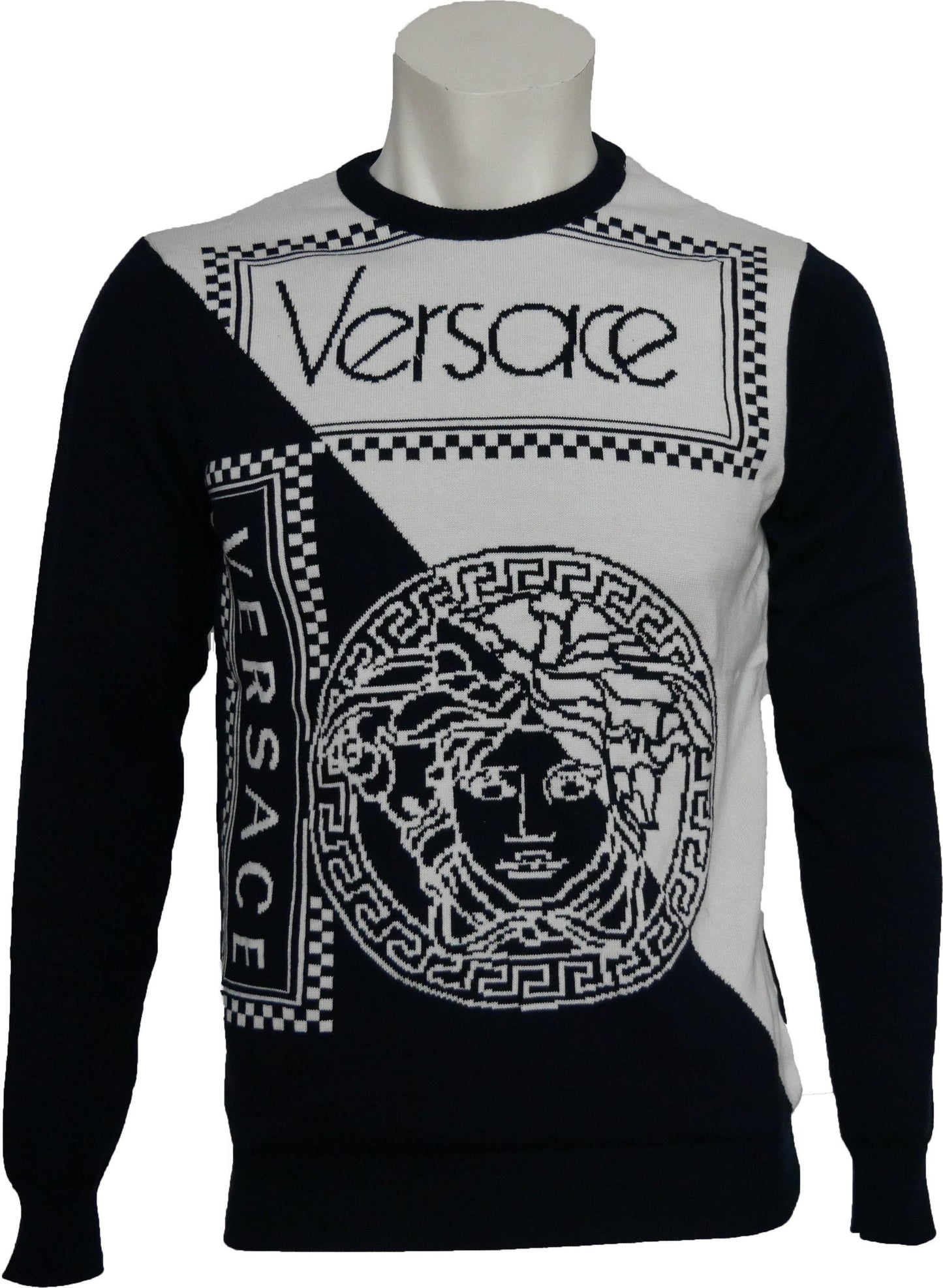 Versace Herren Strickpullover – Vorderansicht