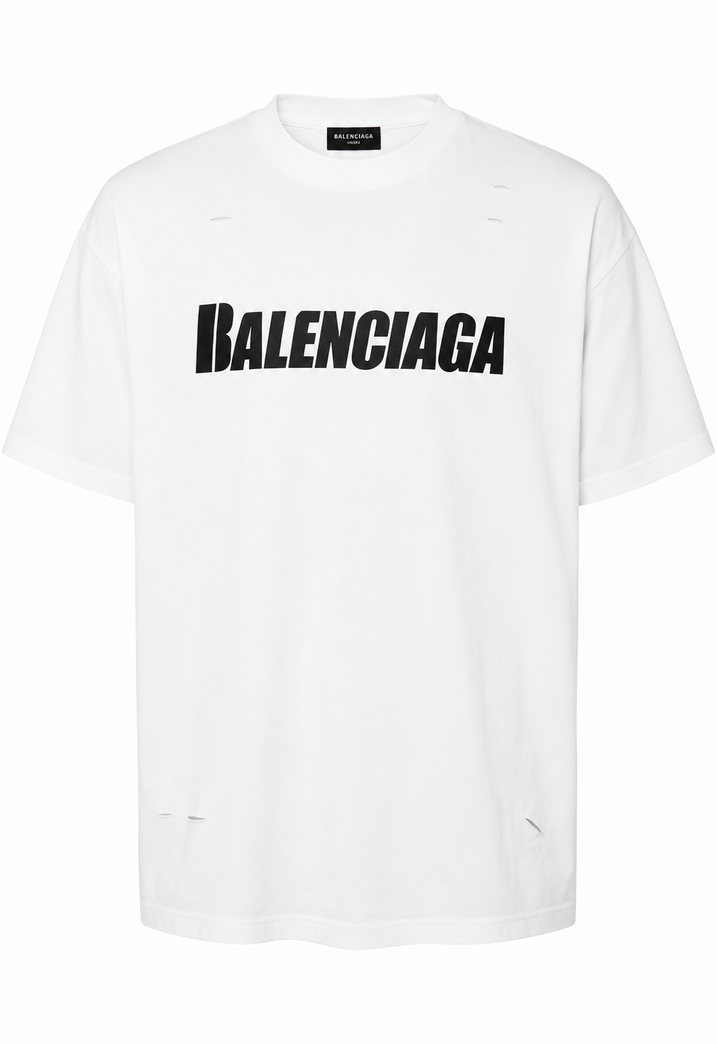 Balenciaga Herren Oversize T-Shirt Weiß