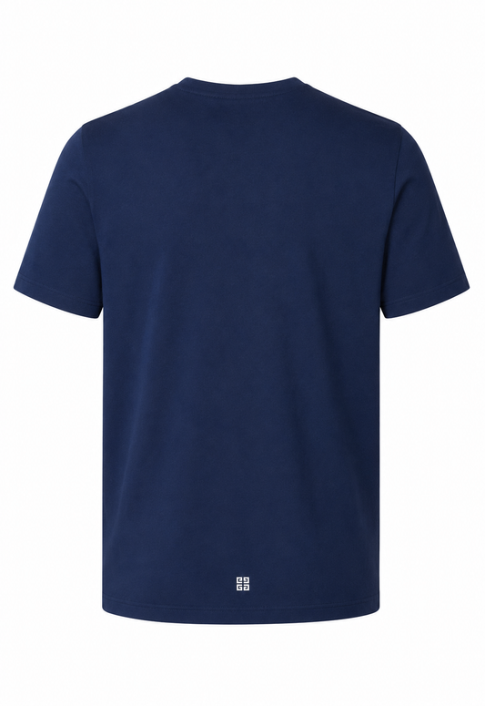Givenchy Herren Longline T-Shirt Blau