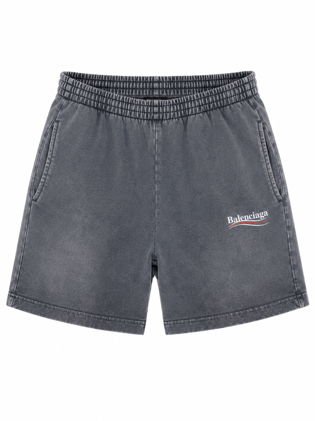 Balenciaga Political Campaign Herren Kurzer Trainingsanzug Grau