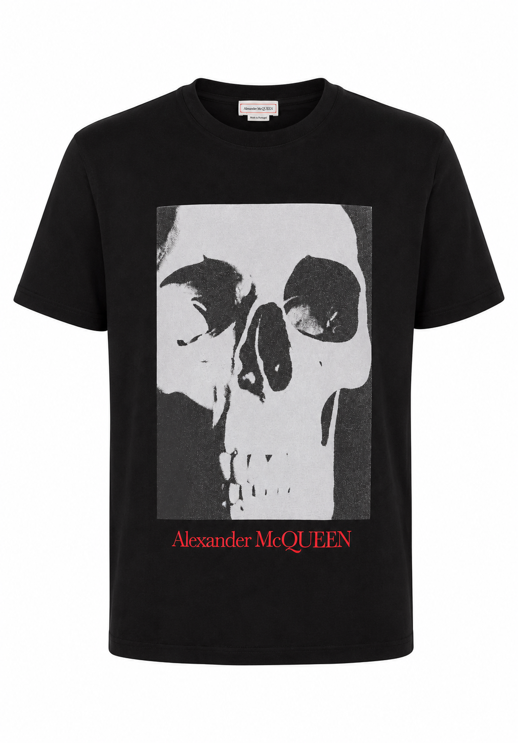 Alexander McQueen Skull Printed Herren T-Shirt Schwarz