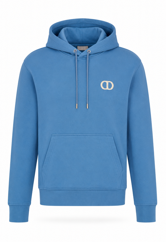 Dior CD Icon Herren Hooded Sweatshirt Blau