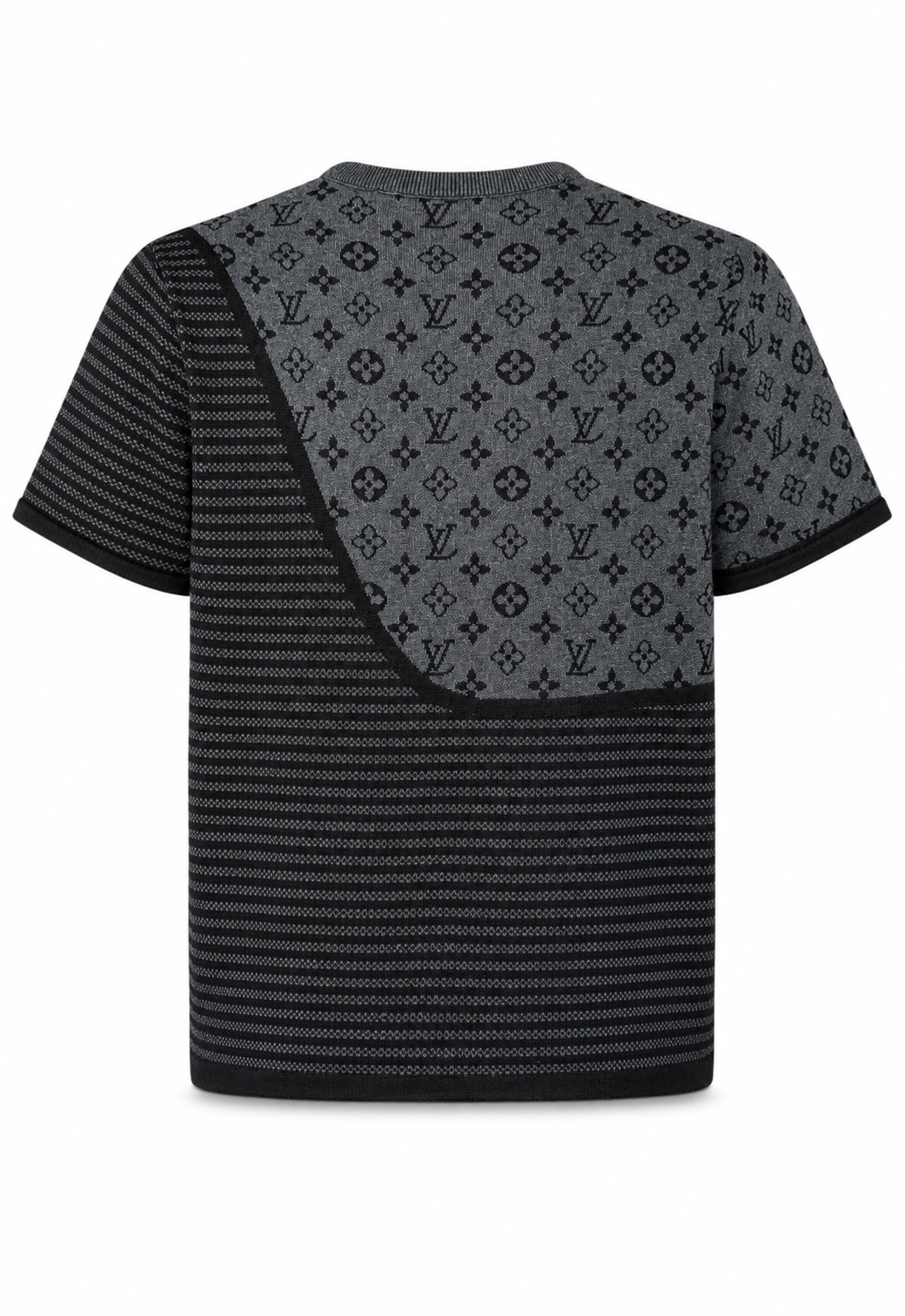 Louis Vuitton Herren Kurzer Trainingsanzug Schwarz-Grau