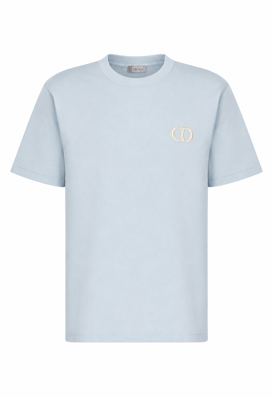 Dior Herren CD Icon T-Shirt Relaxed Fit Hellblau