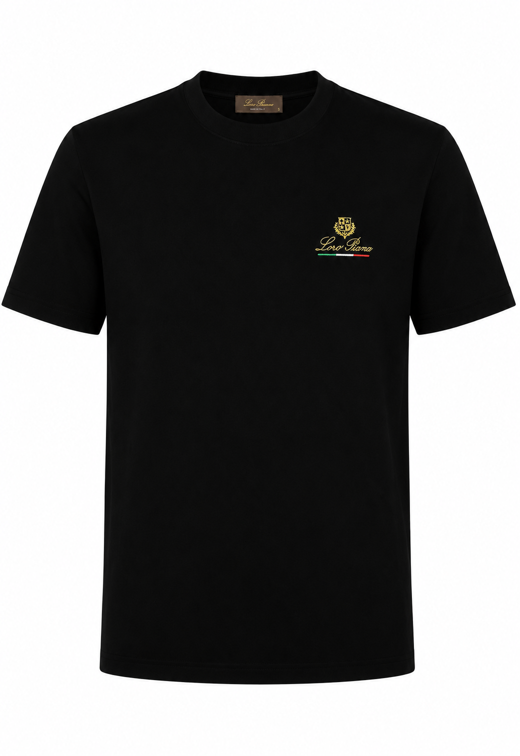 Loro Piana Herren T-Shirt Schwarz