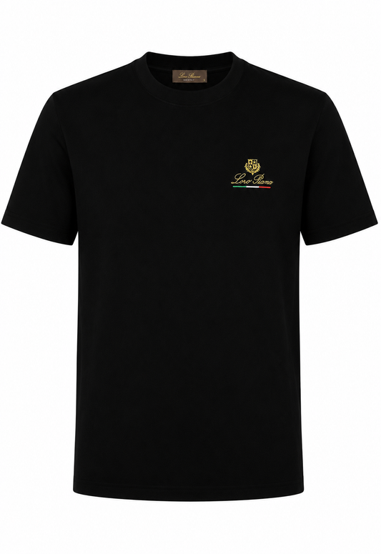 Loro Piana Herren T-Shirt Schwarz