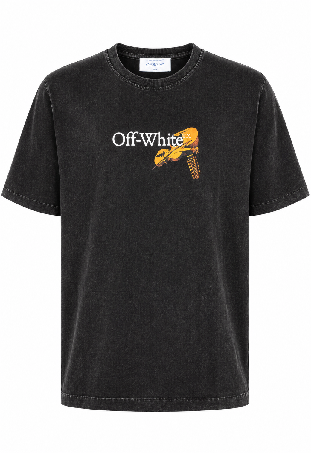 Off-White Herren T-Shirt Cupid Arrow Skate Logo Tee Schwarz
