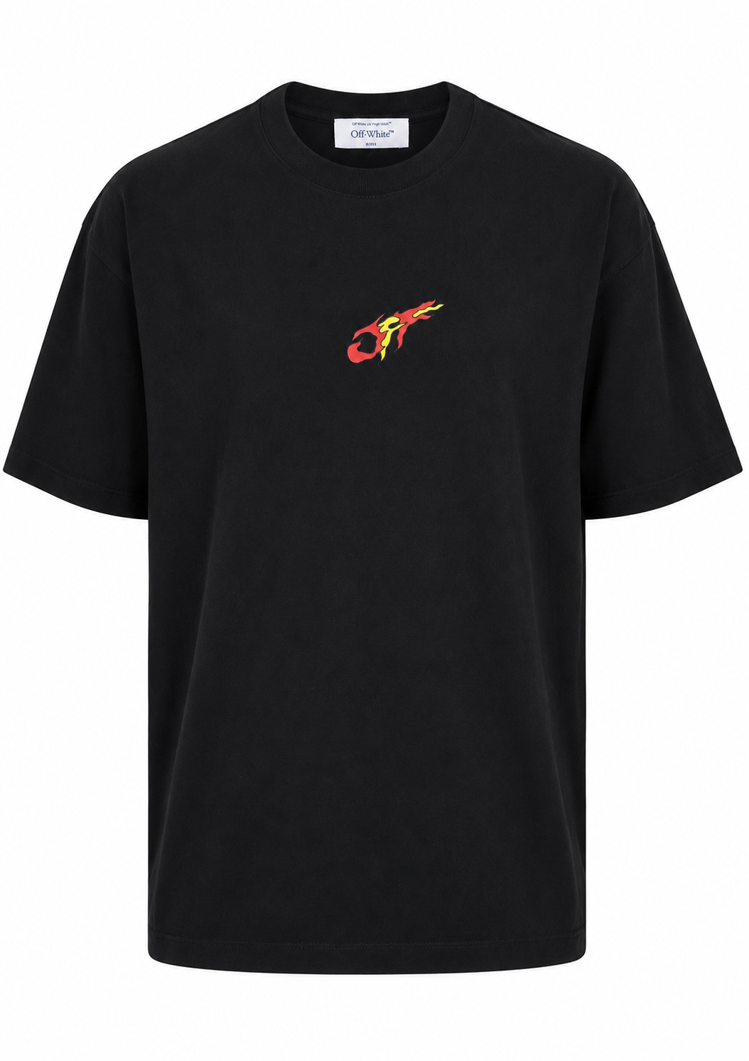 Off-White Herren T-Shirt 2024 Lunar New Year Dragon Print Schwarz