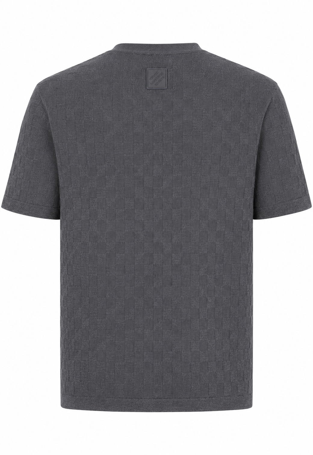 Louis Vuitton Damier Jacquard Herren Strick T-Shirt Grau