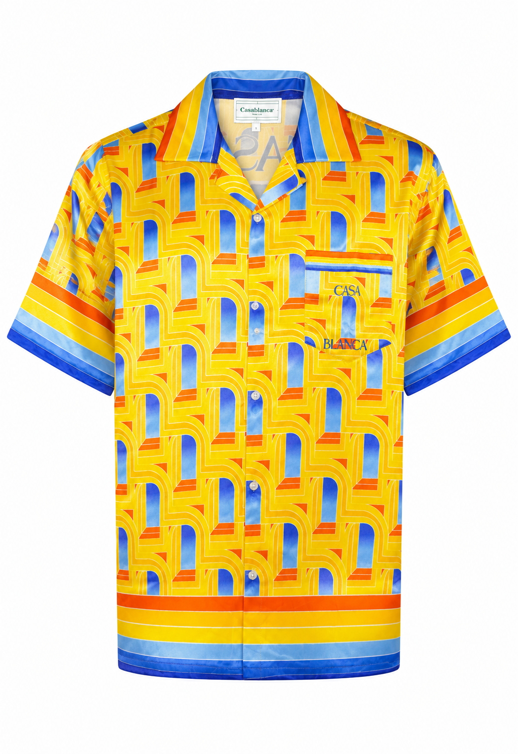 Casablanca Herren Seiden-Set T-Shirt & Shorts L'arche de Nuit