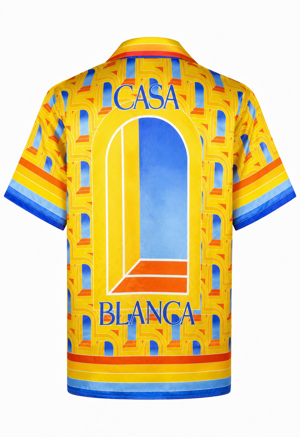 Casablanca Herren Seiden-Set T-Shirt & Shorts L'arche de Nuit