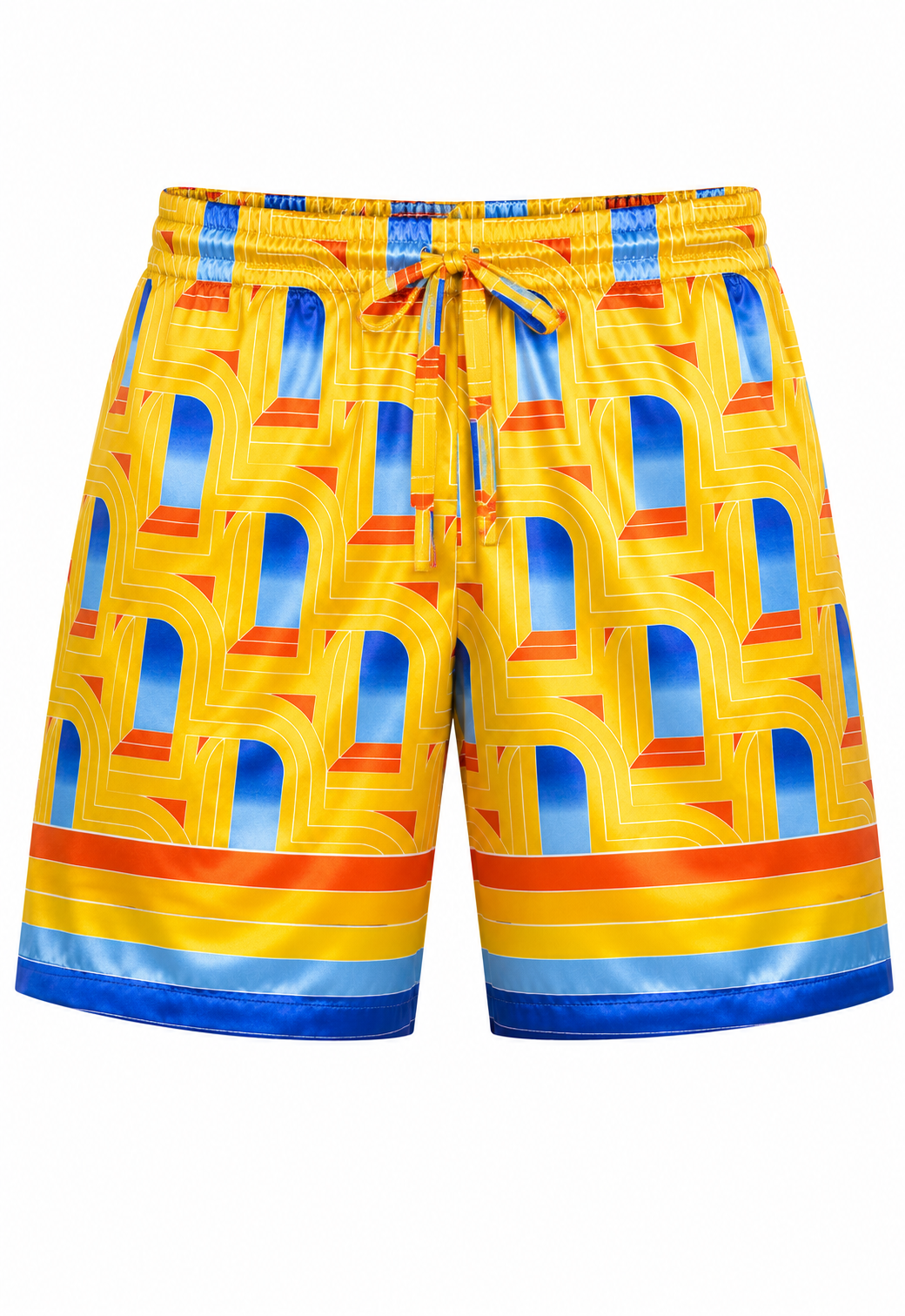 Casablanca Herren Seiden-Set T-Shirt & Shorts L'arche de Nuit