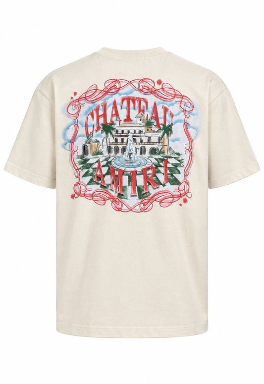 Amiri męski T-shirt ecru