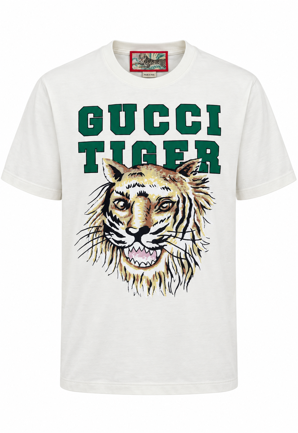 Gucci Tiger Herren T-Shirt Weiß
