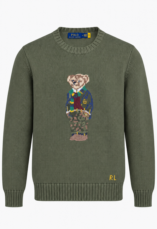 Ralph Lauren Men's Green Knit Sweater