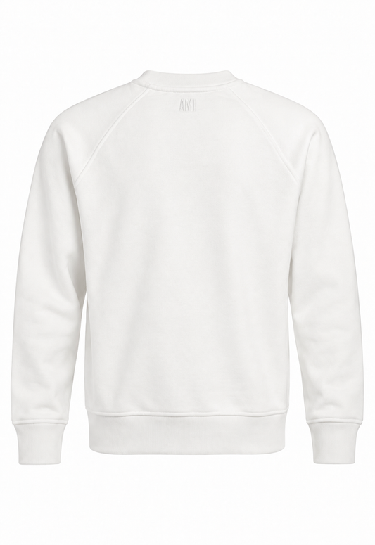 Ami Paris Herren Sweatshirt Weiß