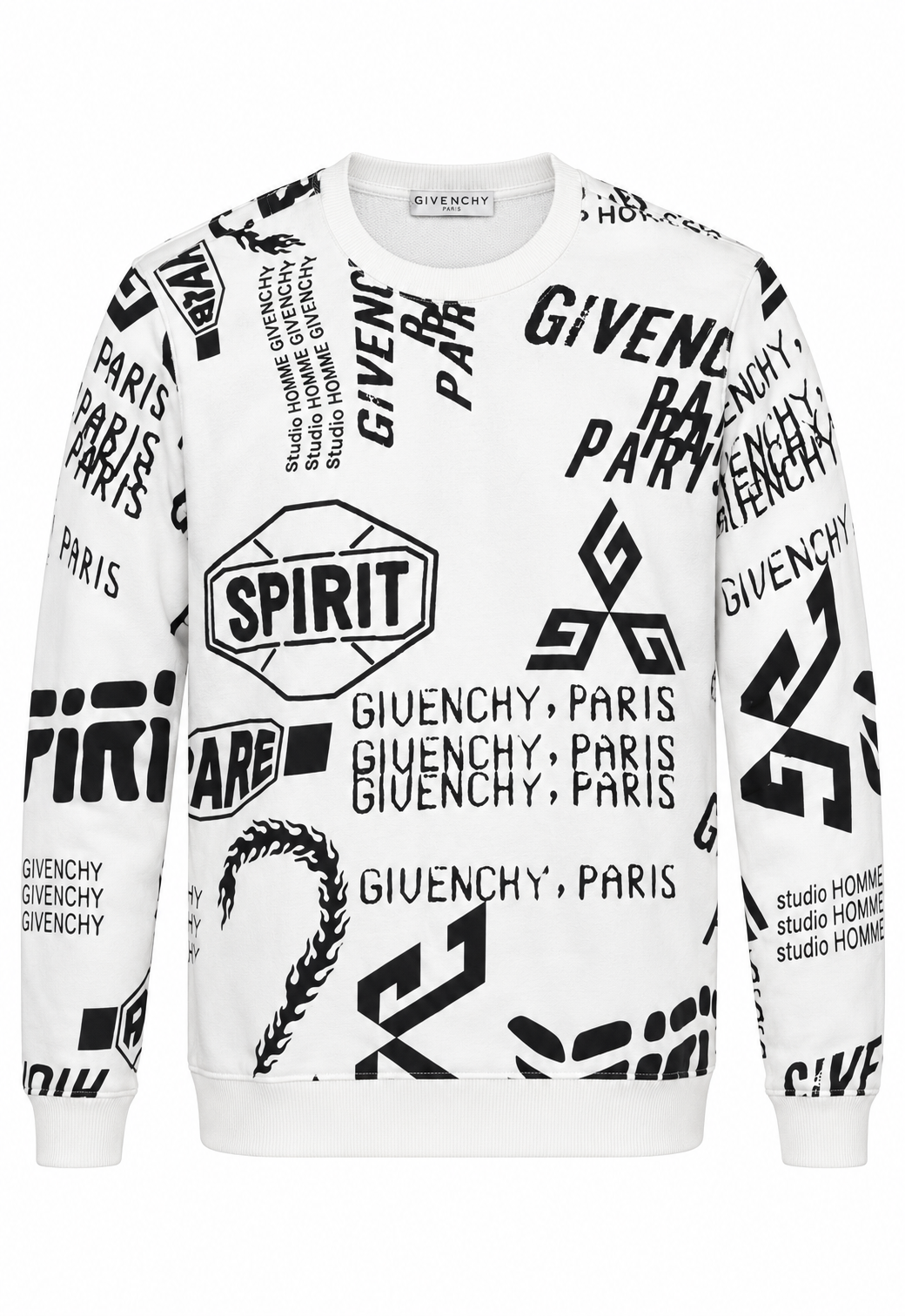 Givenchy Herren Sweatshirt Weiß