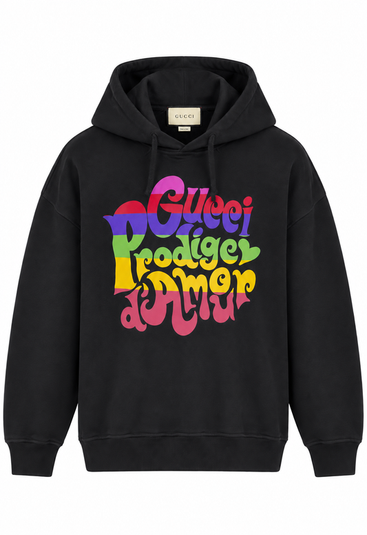 Gucci Herren Oversized Hoodie Schwarz