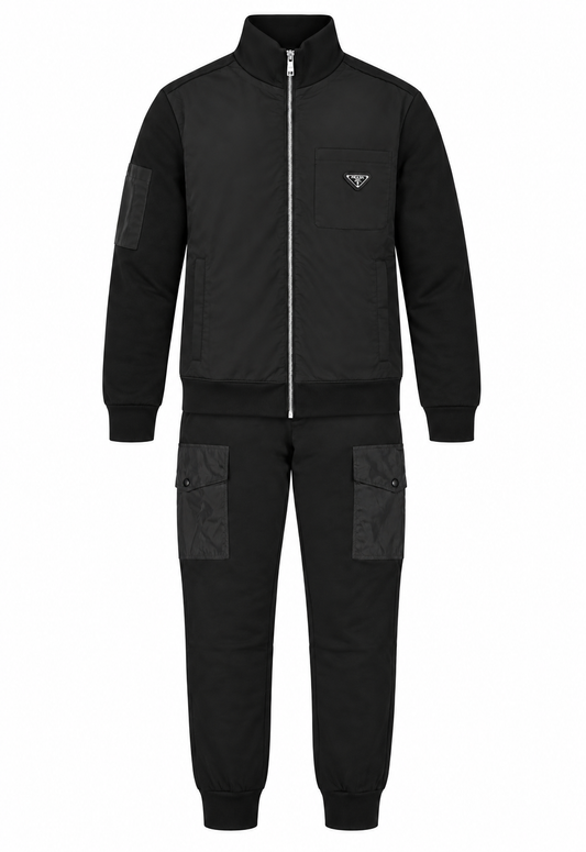 Prada Men's Black Re-Nylon Tracksuit Details