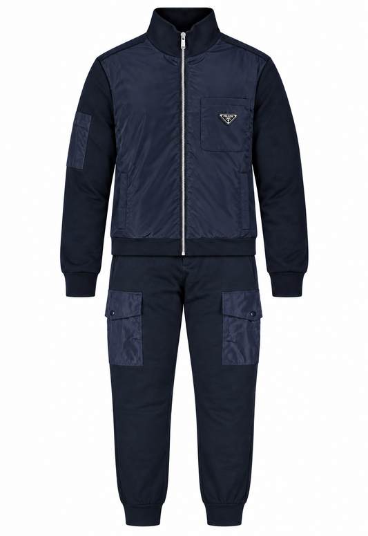 Prada Men's Blue Re-Nylon Tracksuit Details