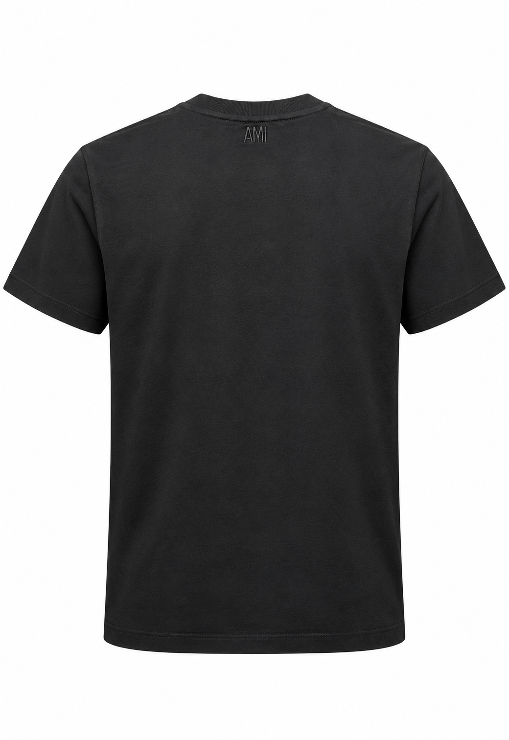 T-shirt da uomo Ami Paris con ricamo Nero