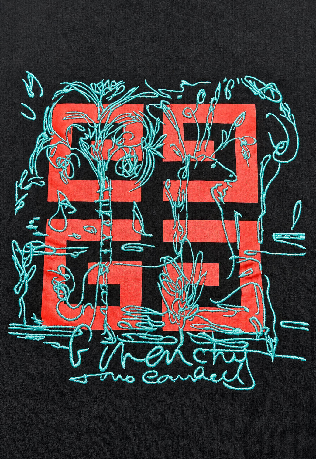 Givenchy T-shirt da uomo Nero "T-shirt 4G in cotone"
