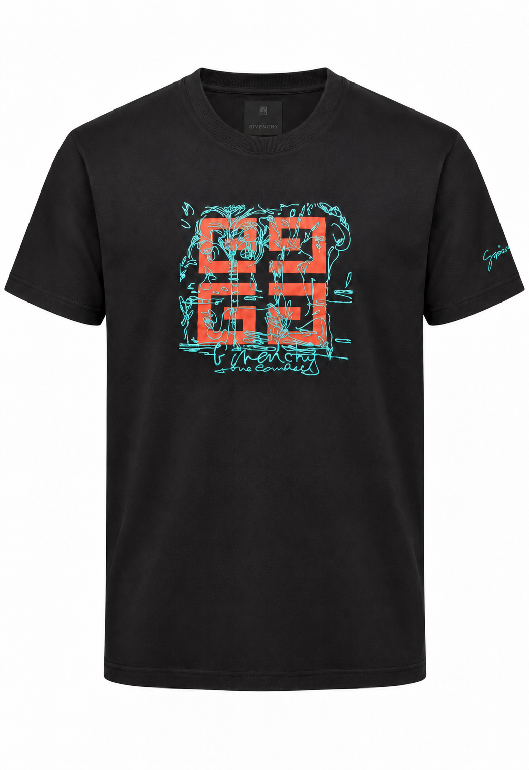 Givenchy T-shirt da uomo Nero "T-shirt 4G in cotone"