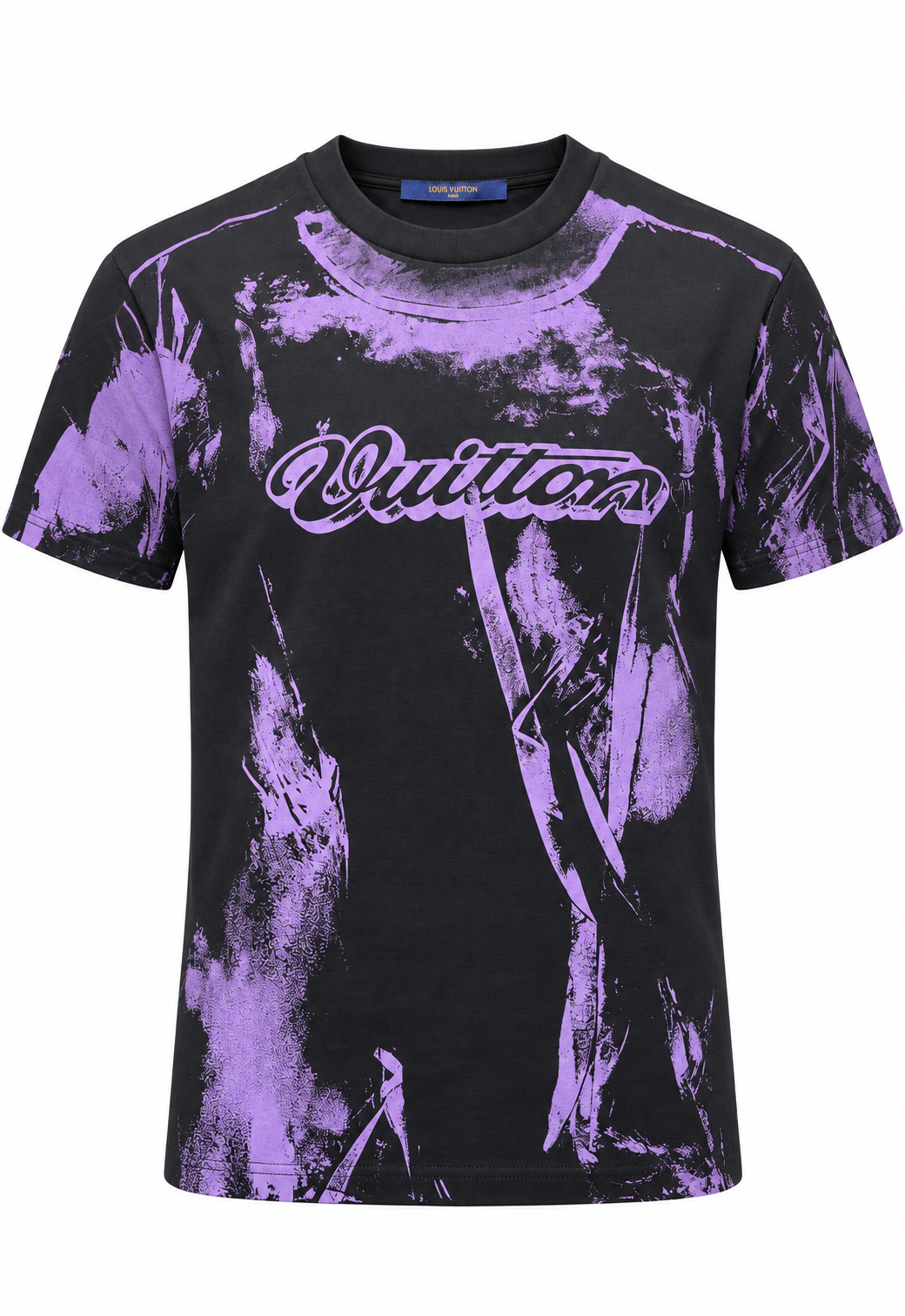Louis Vuitton T-shirt da uomo Nero "T-shirt Vuitton sovrastampata"