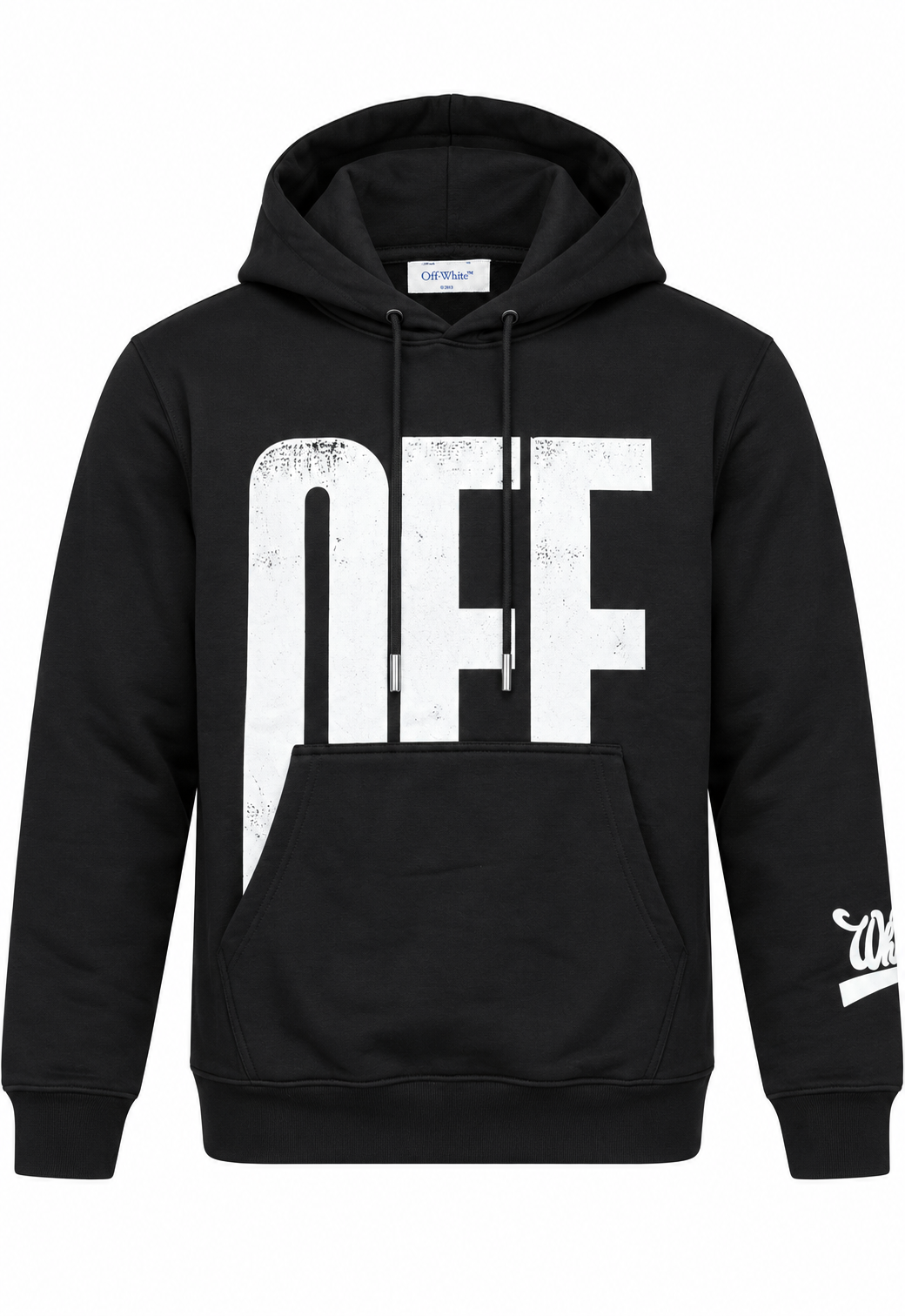 Off-White męska Bluza z kapturem Czarny "Big Off Diagonal Skate Hoodie"