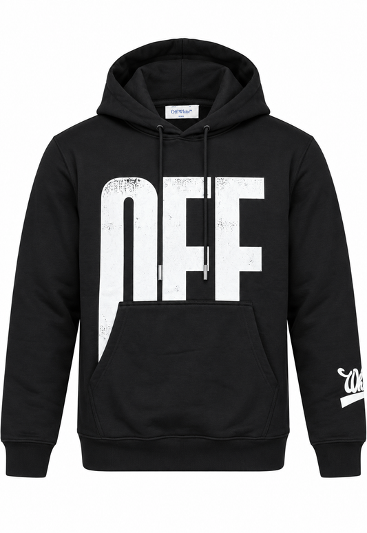 Off-White męska Bluza z kapturem Czarny "Big Off Diagonal Skate Hoodie"