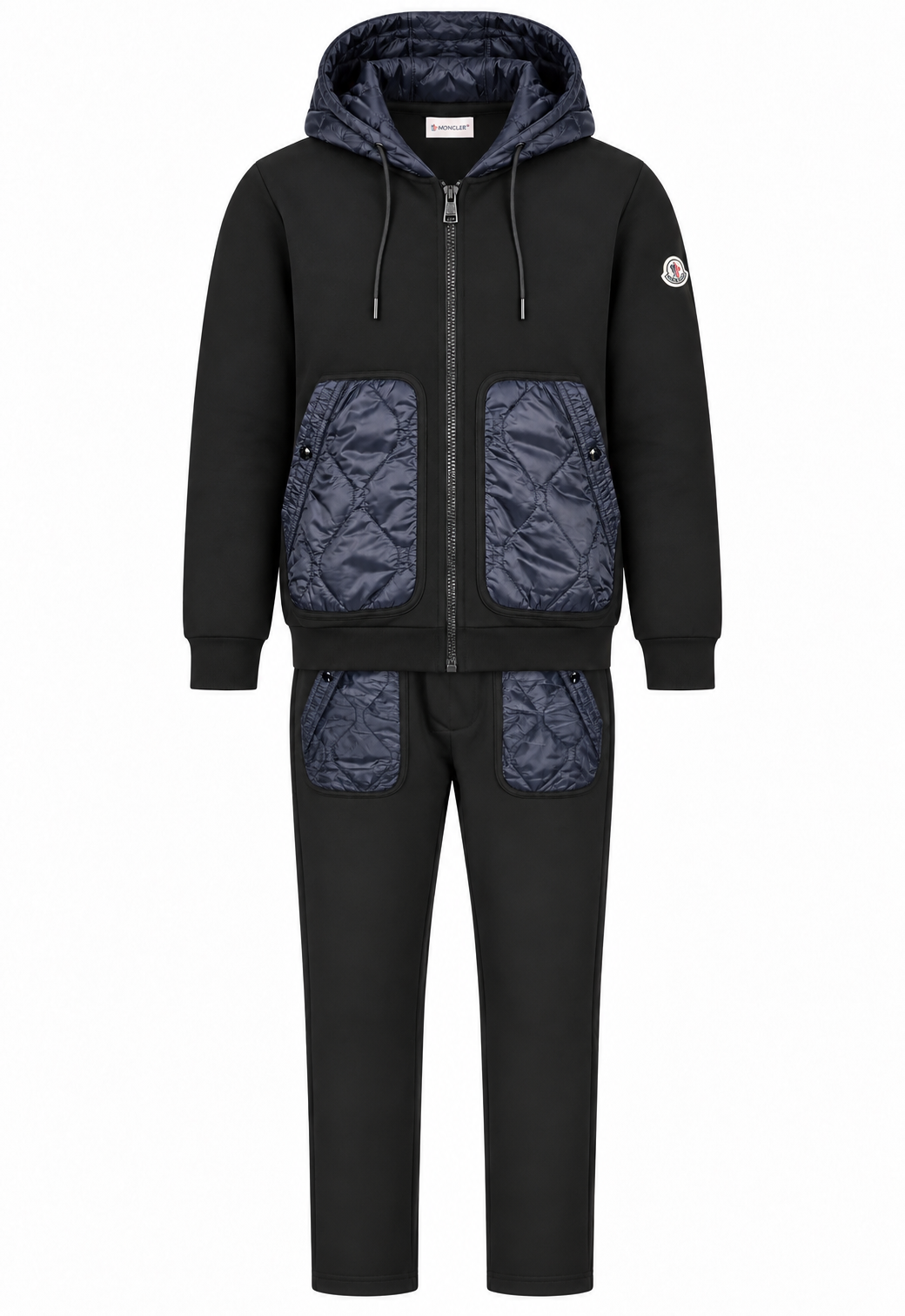 Moncler Herren Trainingsanzug Schwarz