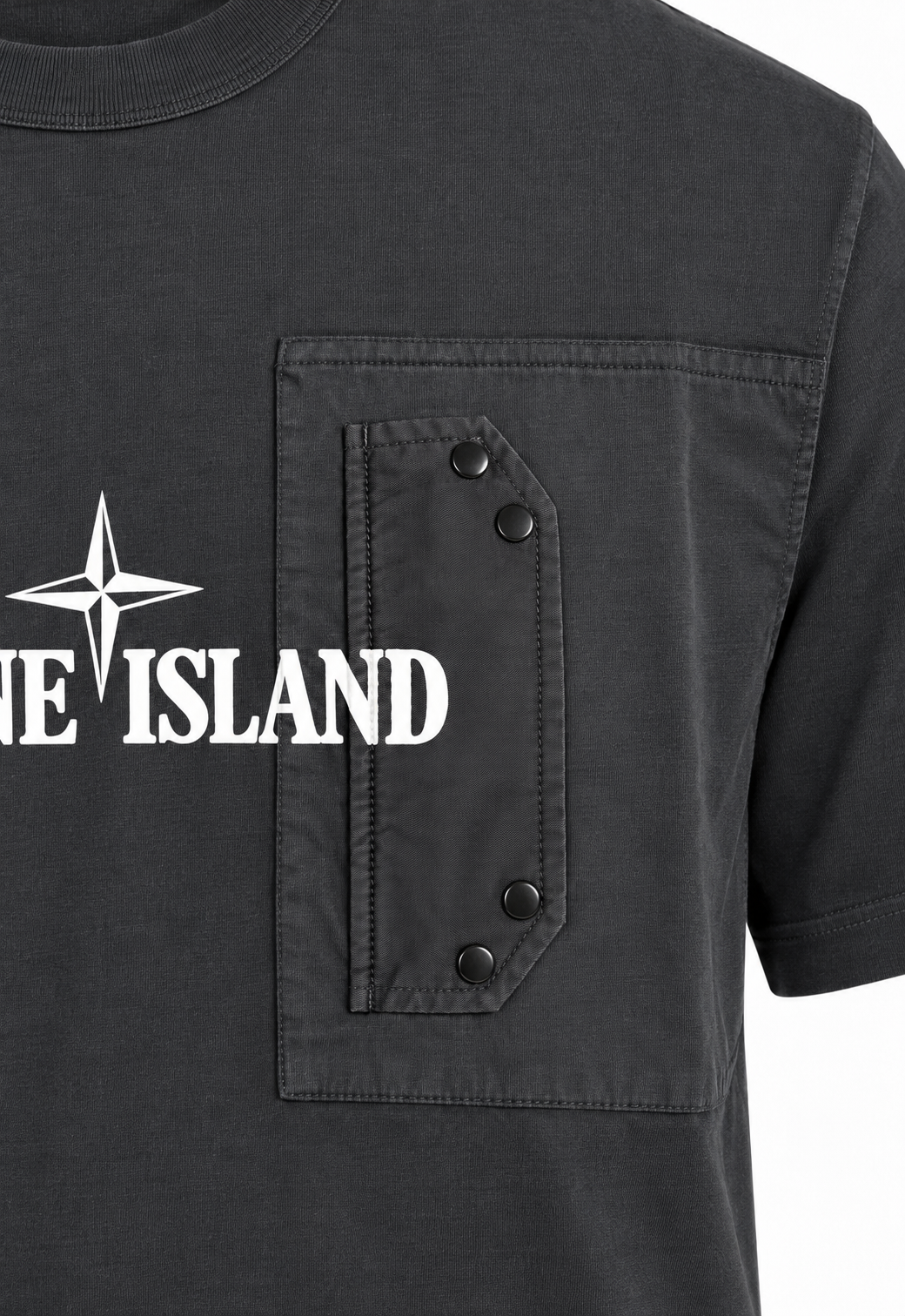 Stone Island  Herren T-Shirt Schwarz