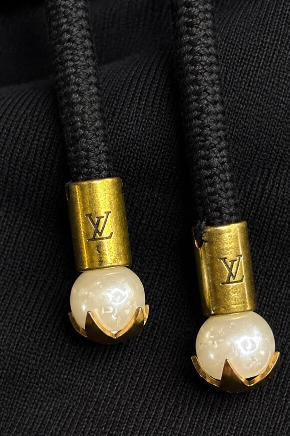 Louis Vuitton Herren Hoodie Schwarz "Embroidered Signature Hoodie"