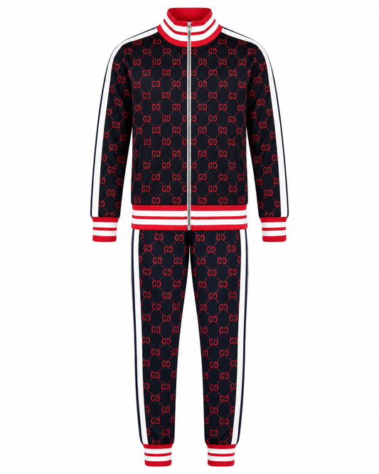 Tuta da uomo Gucci "Pantaloni da tuta e giacca in jacquard con monogramma GG"
