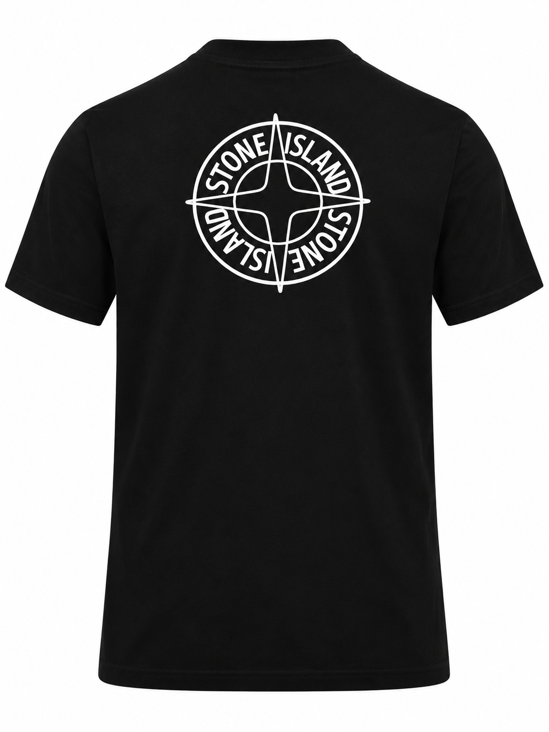 T-shirt Stone Island da uomo regular fit Nero "Outline Compass"