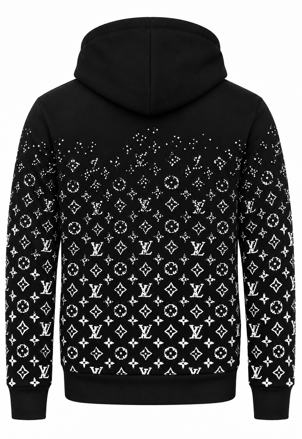 Louis Vuitton Felpa con cappuccio da uomo Nero "Felpa con cappuccio Monogram sfumato"
