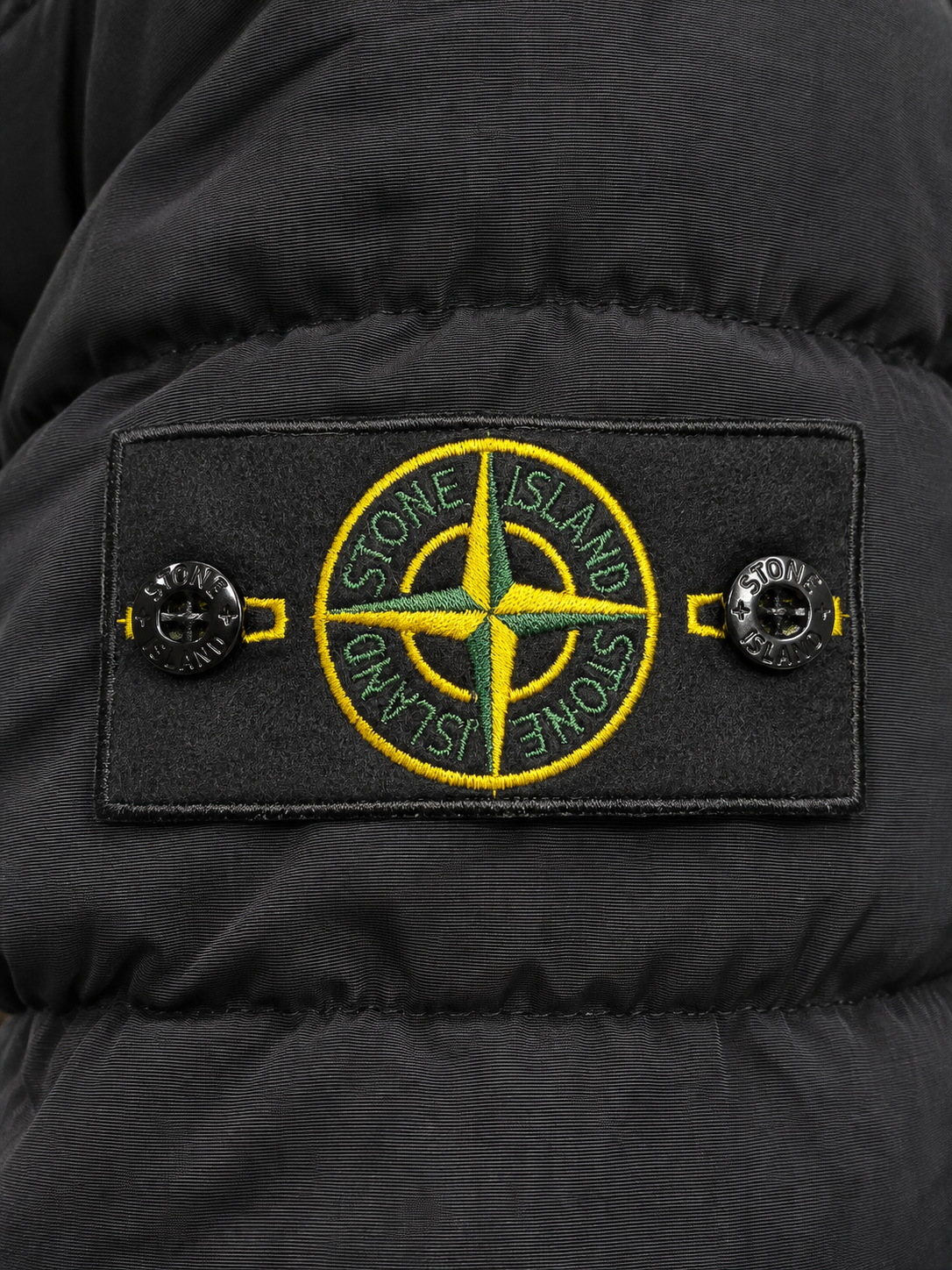Stone Island parka da uomo in piuma con cappuccio Nero