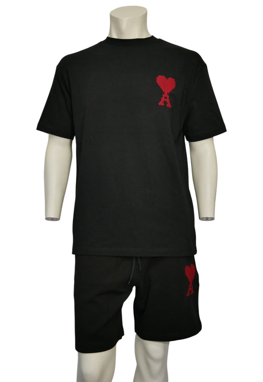 Ami Herren Kurzer Trainingsanzug Schwarz