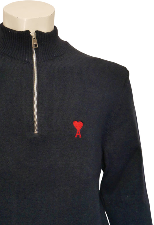 Ami Herren Strickpullover Dunkelblau