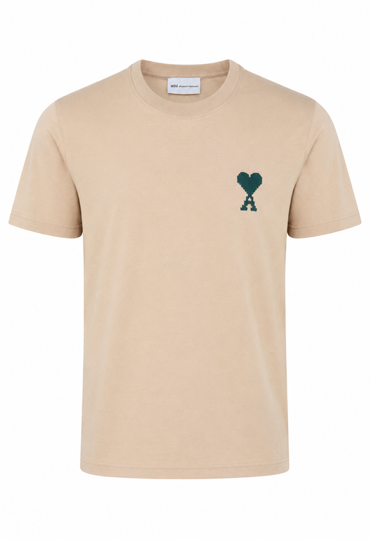 Ami Men's T-Shirt Beige