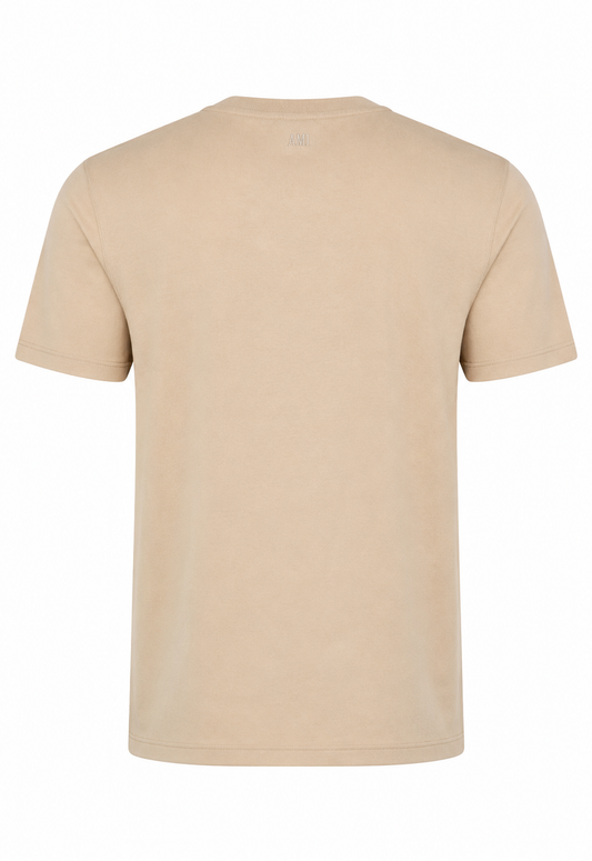 Ami Men's T-Shirt Beige
