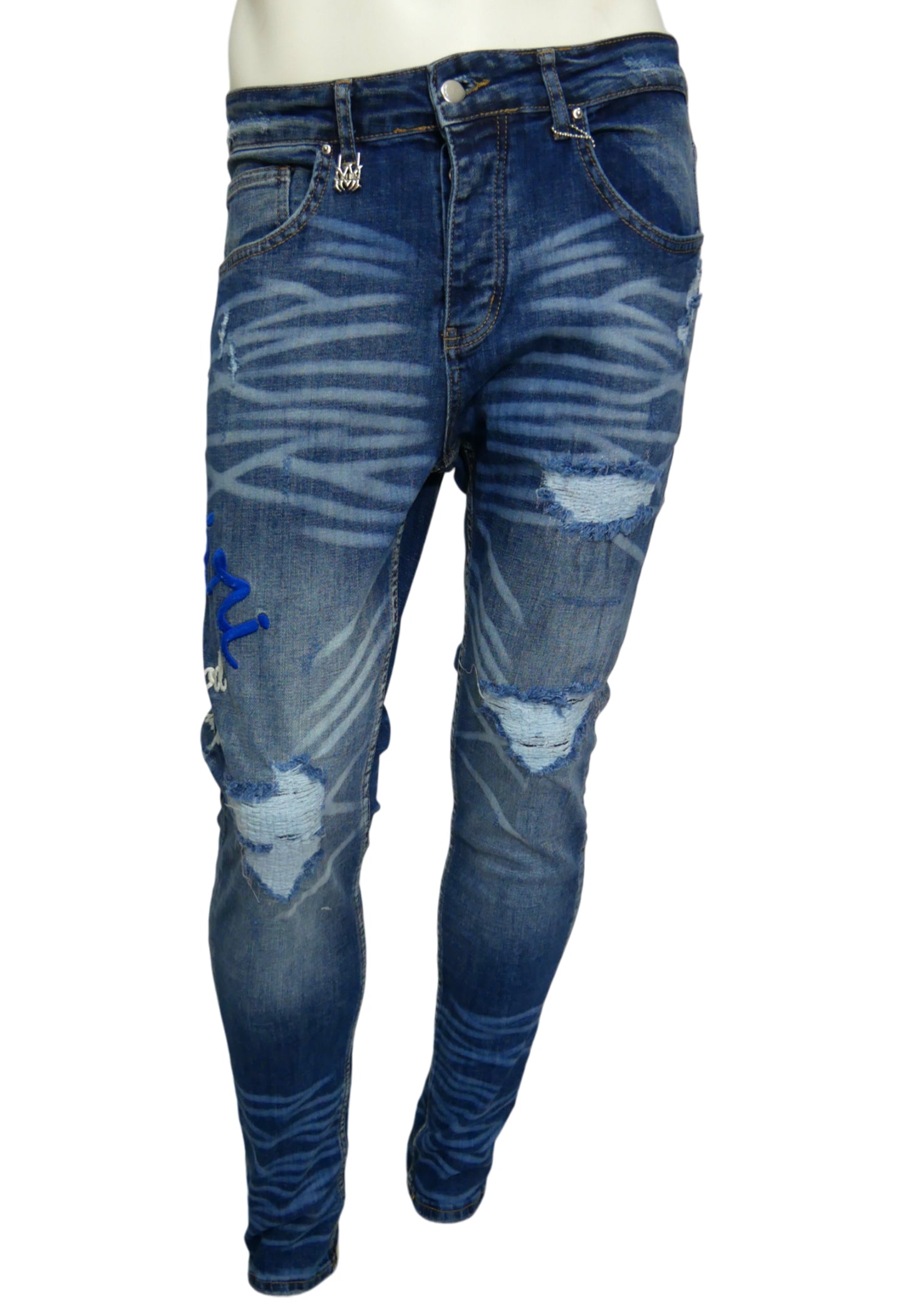 Amiri Herren Jeans Blau