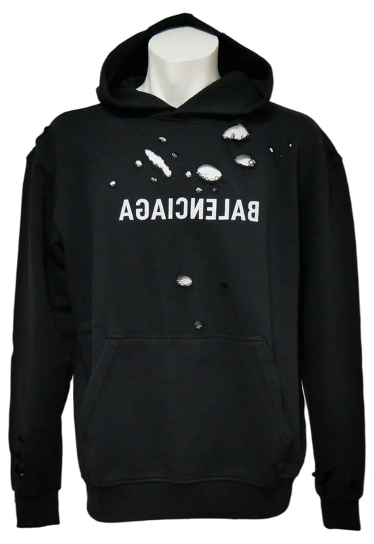 Balenciaga Herren Hoodie Kapuzenpullover, – Vorderansicht