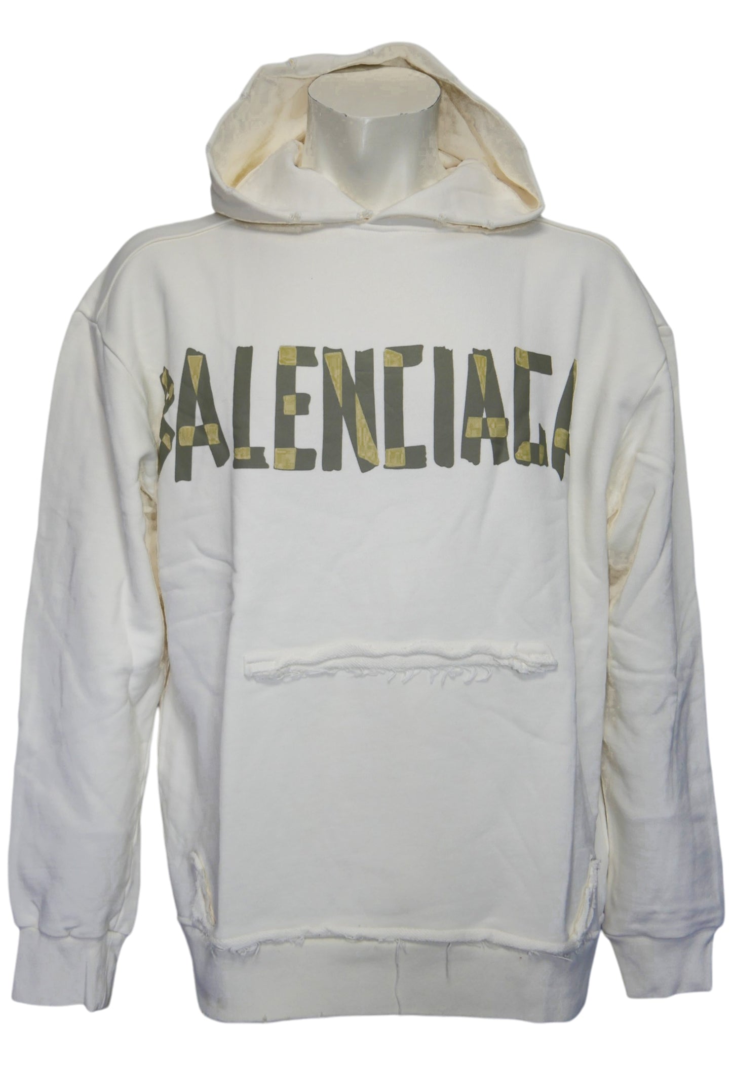 Balenciaga Men's Oversized Hoodie in White