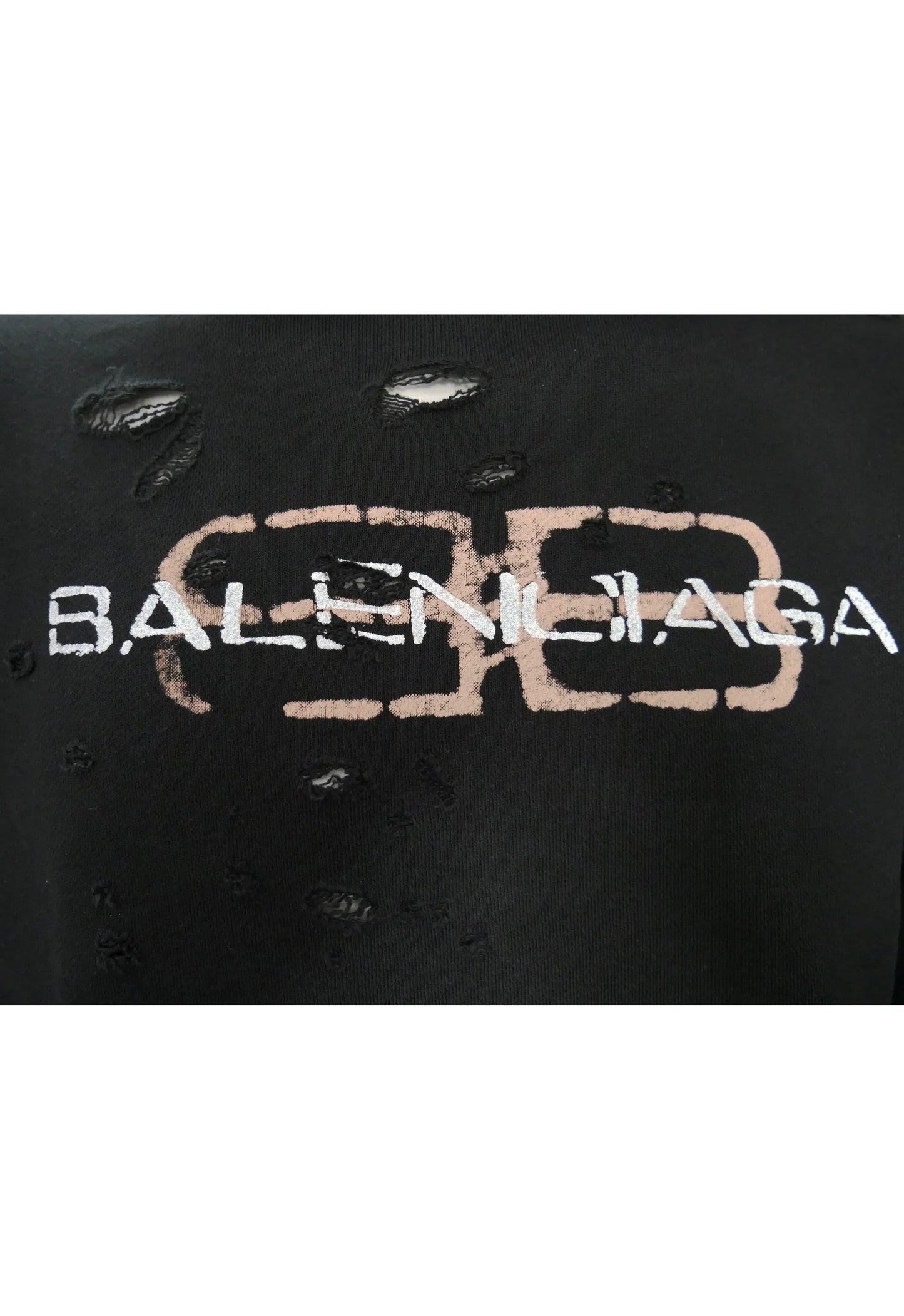 Balenciaga Herren Kapuzenpullover, Hoodie Schwarz - Original Designer Marken Outlet - Salvin Store