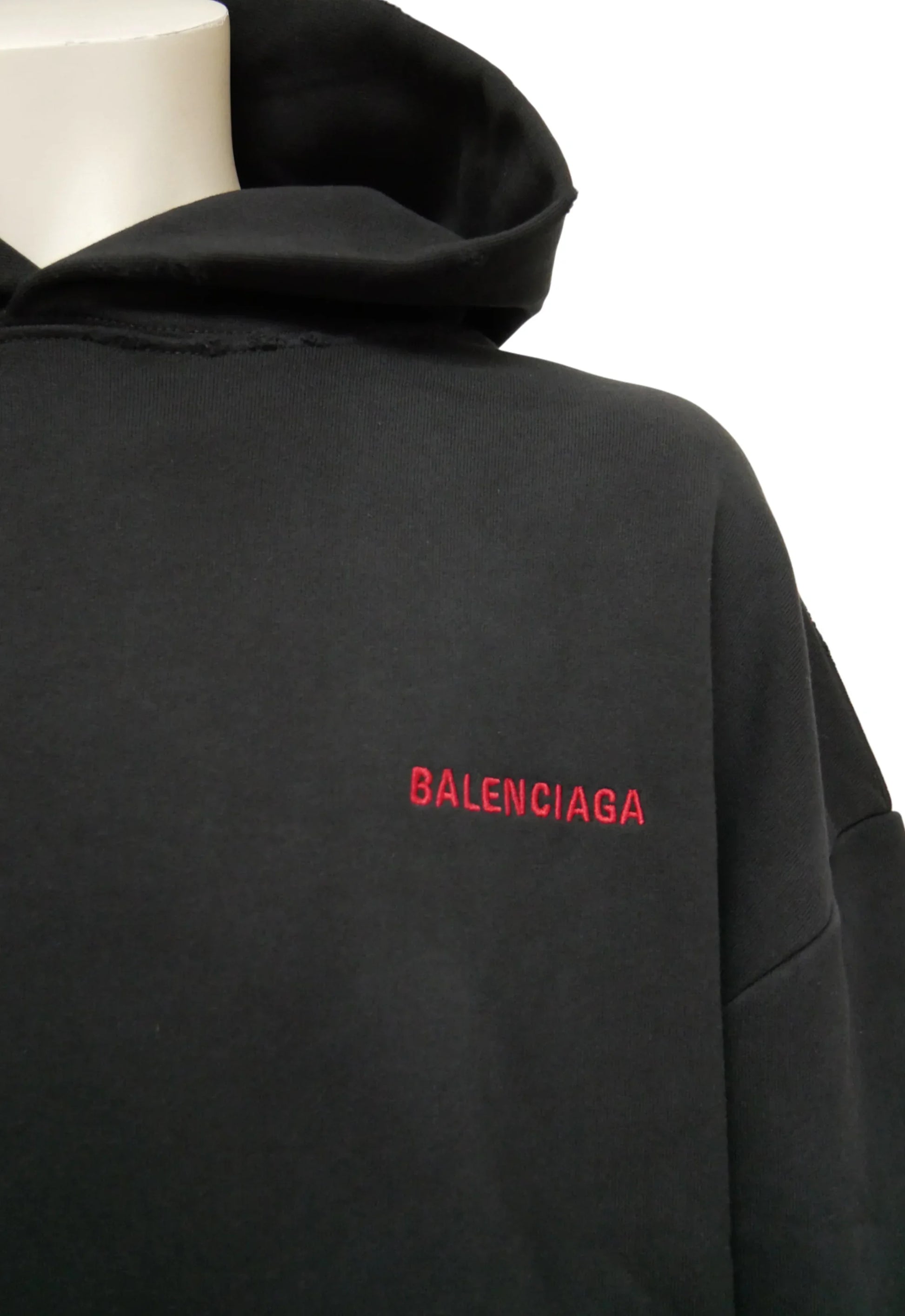 Balenciaga Herren Oversized Kapuzenpullover, Hoodie Schwarz - Original Designer Marken Outlet - Salvin Store