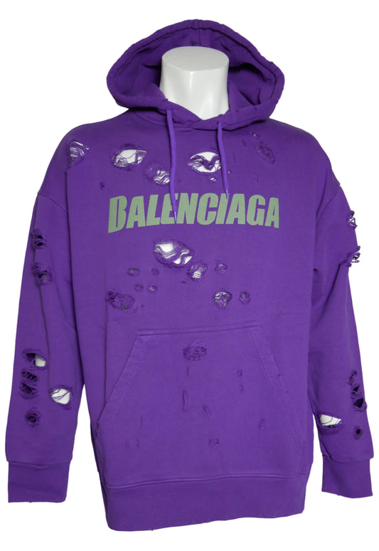 Balenciaga Herren Hoodie Kapuzenpullover, – Vorderansicht